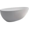 BAHAMA SOLID SURFACE FREESTANDING BATH MATTE WHITE 1700x885x560MM Product Image 2