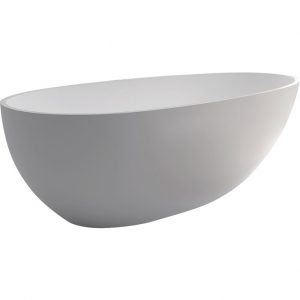 BAHAMA SOLID SURFACE FREESTANDING BATH MATTE WHITE 1500x760x540MM Product Image 1