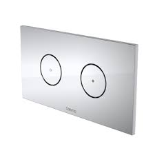 CAROMA INVISI II ROUND PLATE & BUTTONS CHROME Product Image 1