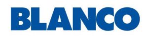 Blanco Logo in blue and white