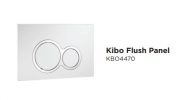 SYNERGII WALL FACED PAN WITH IN WALL CISTERN & SATIN NICKEL KIBO FLUSH PLATE Product Image 4