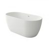 SYNERGII 1700MM SOLID SURFACE FREESTANDING BATH WITH OVERFLOW MATT WHITE Product Image 2