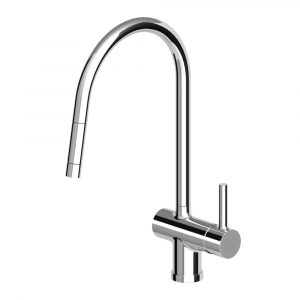 ZUCCHETTI PAN SINK MIXER WITH PULL OUT NOZZLE CHROME