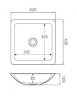 FIENZA CLASSIQUE MATT WHITE SOLID SURFACE BASIN 420X420MM Product Image 3