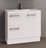 TIMBERLINE NEVADA FLOOR STANDING VANITY 900MM WITH CERAMIC TOP IN GLOSS WHITE Product Image 2