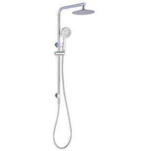 HELLYCAR CHRIS DUAL RAIL SHOWER SYSTEM UPGRADE CHROME Product Image 1