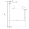 STREAMLINE AXUS PIN LEVER EXTENDED HEIGHT BASIN MIXER CHROME Product Image 3