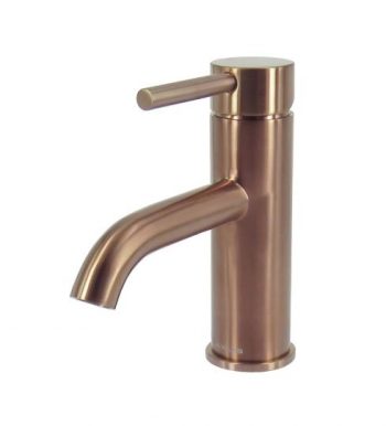 STREAMLINE AXUS PIN LEVER BASIN MIXER BRUSHED ROSE GOLD Product Image 1