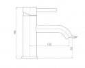 STREAMLINE AXUS PIN LEVER BASIN MIXER BRUSHED ROSE GOLD Product Image 3