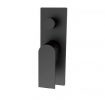 NERO VITRA WALL MIXER WITH DIVERTER MATTE BLACK Product Image 2
