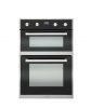 TECHNIKA 60CM BUILT IN DOUBLE OVEN WITH BLACK GLASS FRONT Product Image 2