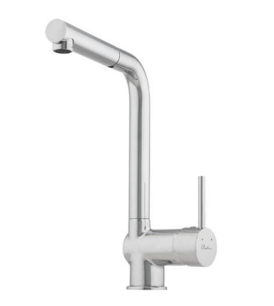 OLIVERI ESSENTIALS RIGHT ANGLE SINK MIXER WITH PULL OUT CHROME