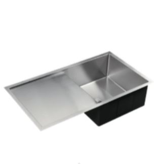 CERAMIC EXCHANGE SINGLE BOWL UNDERMOUNT SINK WITH DRAINER Product Image 1