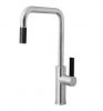 ABEY ARMANDO VICARIO LUZ SQUARE ARCHED SINK MIXER WITH PULL OUT BRUSHED CHROME Product Image 2