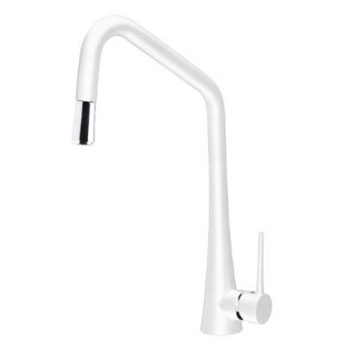 ABEY ARMANDO VICARIO TINK SINK MIXER WITH PULL OUT WHITE Product Image 1