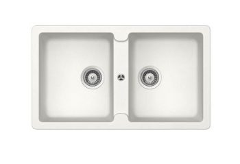 ABEY SCHOCK TYPOS DOUBLE BOWL SINK ALPINA Product Image 1