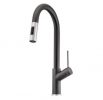 OLIVERI VILO GOOSENECK SINK MIXER WITH PULL OUT AND VEGGIE SPRAY SANTORINI BLACK Product Image 2