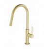 PHOENIX VIVID SLIMLINE PULL OUT SINK MIXER BRUSHED GOLD Product Image 2