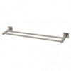 PHOENIX RADII SQUARE PLATE DOUBLE TOWEL RAIL 600MM BRUSHED NICKEL Product Image 2