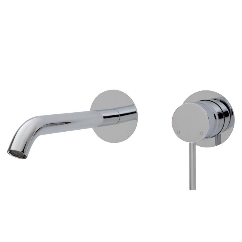 Fienza Cali Wall Basin/Bath mixer with 200mm outlet Product Image 1