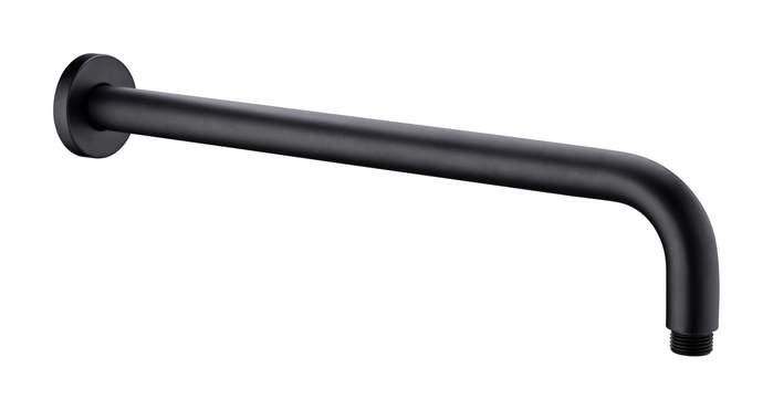 NERO VITRA ROUND SHOWER ARM MATTE BLACK Product Image 1