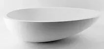 Zigell Kheub Tear Drop Countertop Basin – Matte White Product Image 2