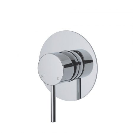CALI WALL MIXER WITH LARGE ROUND PLATE 228101-3 CHROME