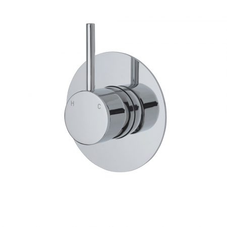 CALI UP WALL MIXER WITH LARGE ROUND PLATE 228114-3 CHROME