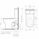 CAROMA CLARK BACK TO WALL TOILET SUITE BACK ENTRY WITH S/CLOSE SEAT CL30010.W4S