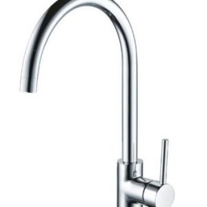 AXUS PIN ARCHED GOOSENECK SINK MIXER SATIN NICKEL AX16720.SN