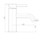 Streamline Axus Pin Lever Basin Mixer Chrome Ax01310