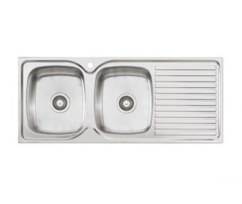 OLIVERI ENDEAVOUR DOUBLE BOWL SINK WITH DRAINER – RHB & LHB AVAILABLE EE71 & EE72