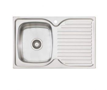 OLIVERI ENDEAVOUR SINGLE BOWL SINK WITH DRAINER – RHB & LHB AVAILABLE EE21 & EE22