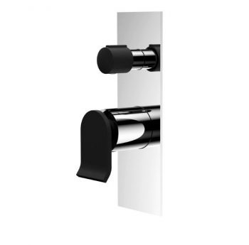 Fienza Lincoln Wall Mixer With Diverter Mixed Finish 224102B