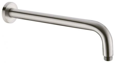 400MM ROUND SHOWER WALL ARM NR502BN BRUSHED NICKEL