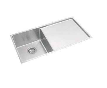 EVERHARD SQUARELINE PLUS SINGLE BOWL UNDERMOUNT SINK WITH DRAINER 73171