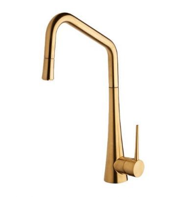 ABEY ARMANDO VICARIO TINK SINK MIXER WITH PULL OUT BRUSHED GOLD TINKD-BG