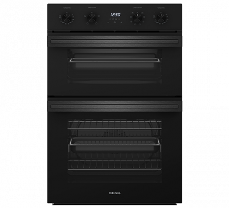 600MM DOUBLE OVEN 8 +4 FUNCTION TGDO84TBK BLACK STAINLESS STEEL