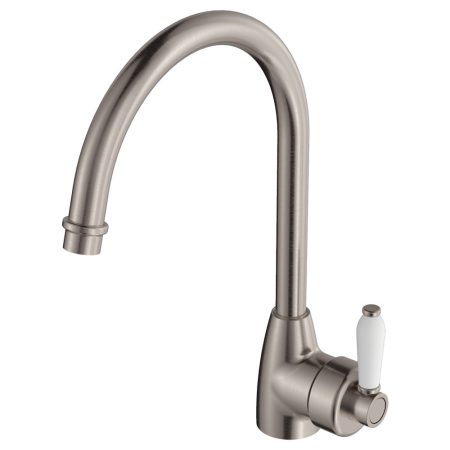 ELEANORE GOOSENECK SINK MIXER BRUSHED NICKEL 202109BN