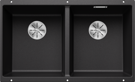 SUBLINE350/350 DOUBLE BOWL UNDERMOUNT SINK 526855 ANTHRACITE