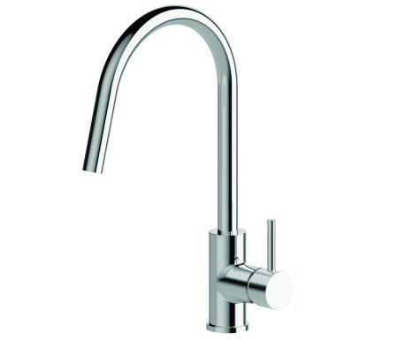 AXUS PIN LEVER SINK MIXER WITH SQUARE GOOSENECK CHROME AX16700