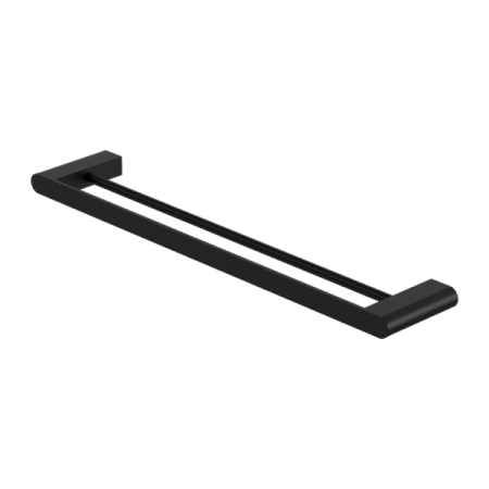 VITRA DOUBLE TOWEL RAIL 800MM MATTE BLACK NR9030DMB