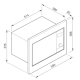 28L BUILT IN MICROWAVE OVEN WD905-2 STAINLESS STEEL