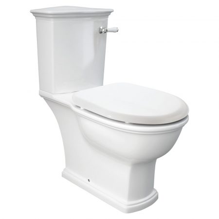 FIENZA RAK WASHINGTON FRONT LEVER CLOSE-COUPLED TOILET SUITE, S-TRAP 060130WS