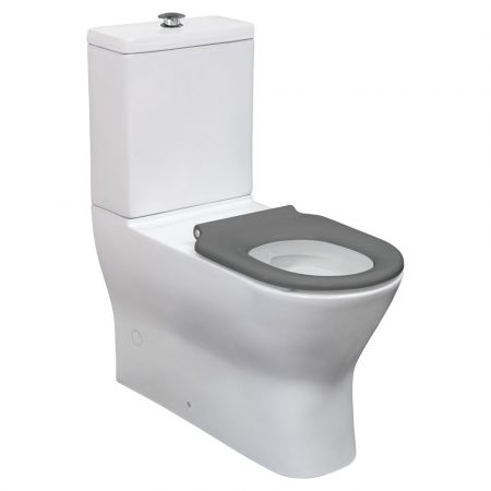 DELTA CARE BACK-TO-WALL TOILET SUITE GREY SEAT K013G