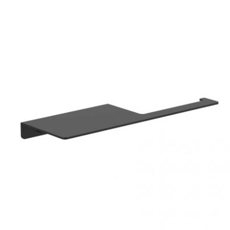CAROMA SQUARE TOILET ROLL HOLDER WITH SHELF CL60023.B MATTE BLACK