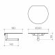 CLARK ROUND TOILET ROLL HOLDER SHELF MATTE BLACK CL60024.B