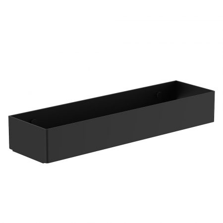 CLARK SQUARE WALL CADDY 400MM CL60031.B MATTE BLACK