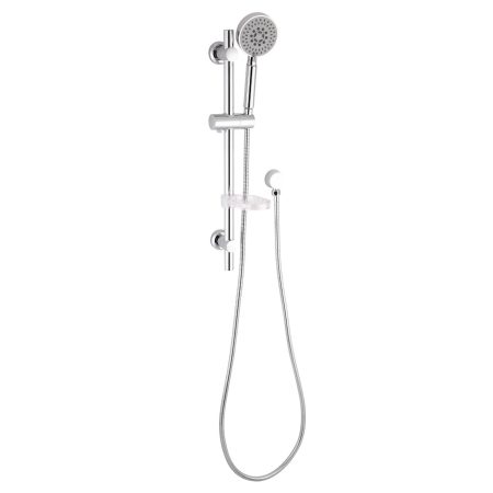 LAVAR 5 FUNCTION HAND SHOWER ON 600MM STAINLESS STEEL RAIL 191000 CHROME