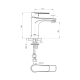 PACE BASIN MIXER BM22260195 MATTE BLACK